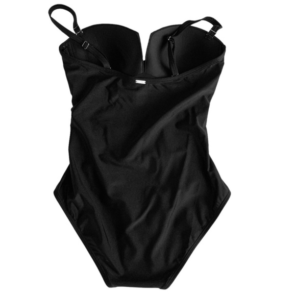 CALVIN KLEIN Black One Piece Bandeau Swimsuit! - Picture 4 of 6